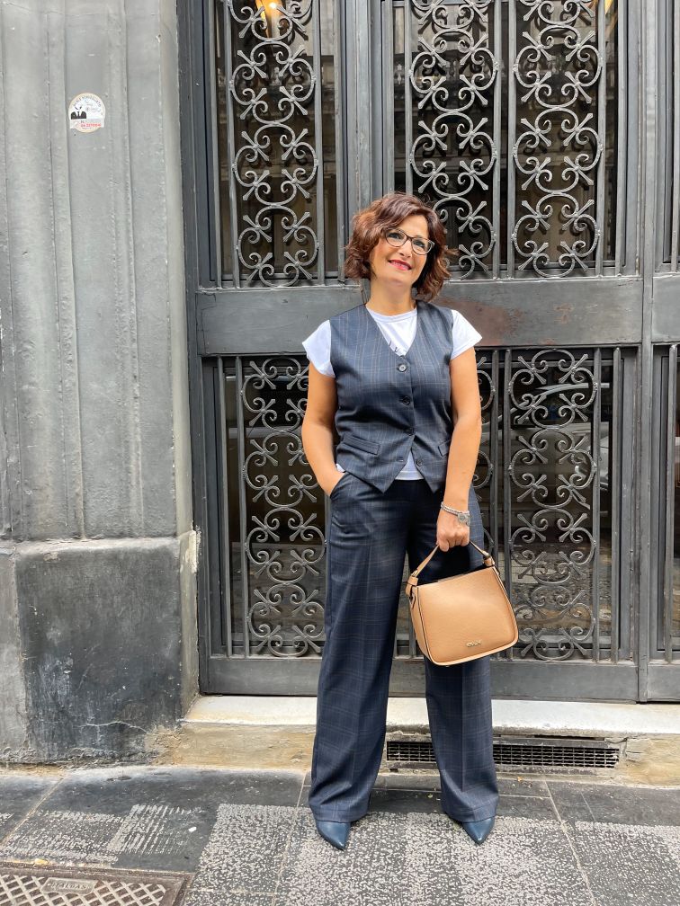Wuside - Gilet e Pantalone Colore Blu