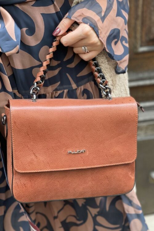 Borsa in Pelle Colore Cuoio – Pulicati