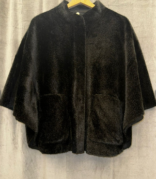Rino&Pelle - Poncho Ecopelliccia Colore Nero