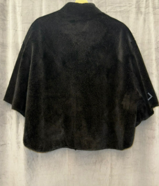 Rino&Pelle - Poncho Ecopelliccia Colore Nero