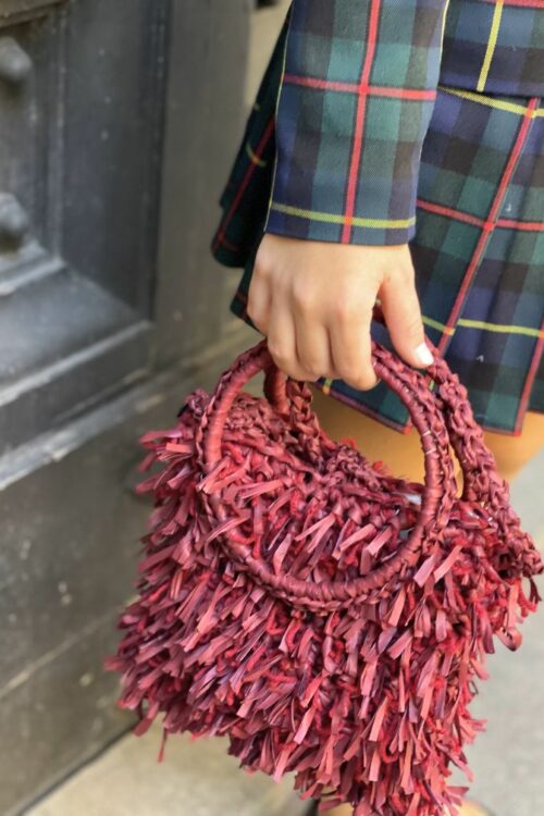 Olly – Borsa Rafia Bordeaux