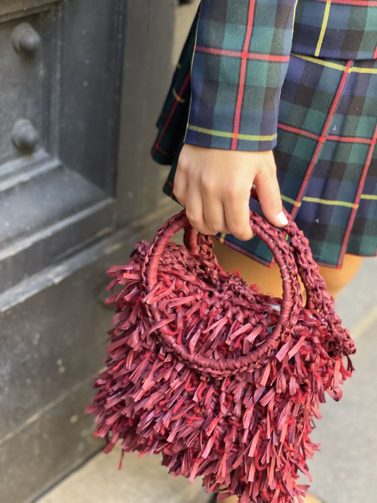 Olly - Borsa Rafia Bordeaux