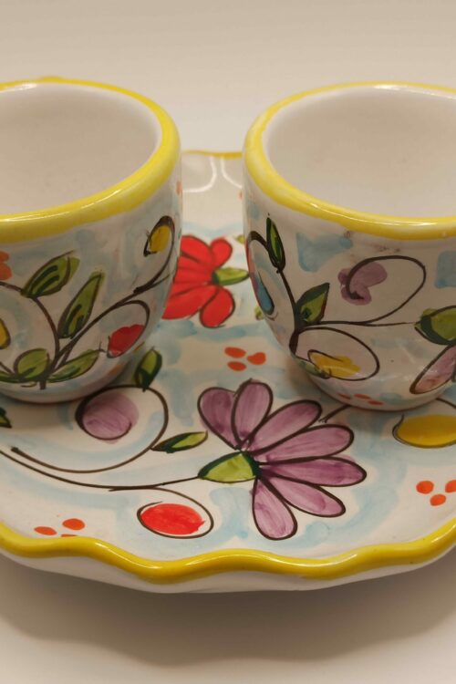 Set Tazzine Tête-à-tête Ceramiche Ischia Pithos